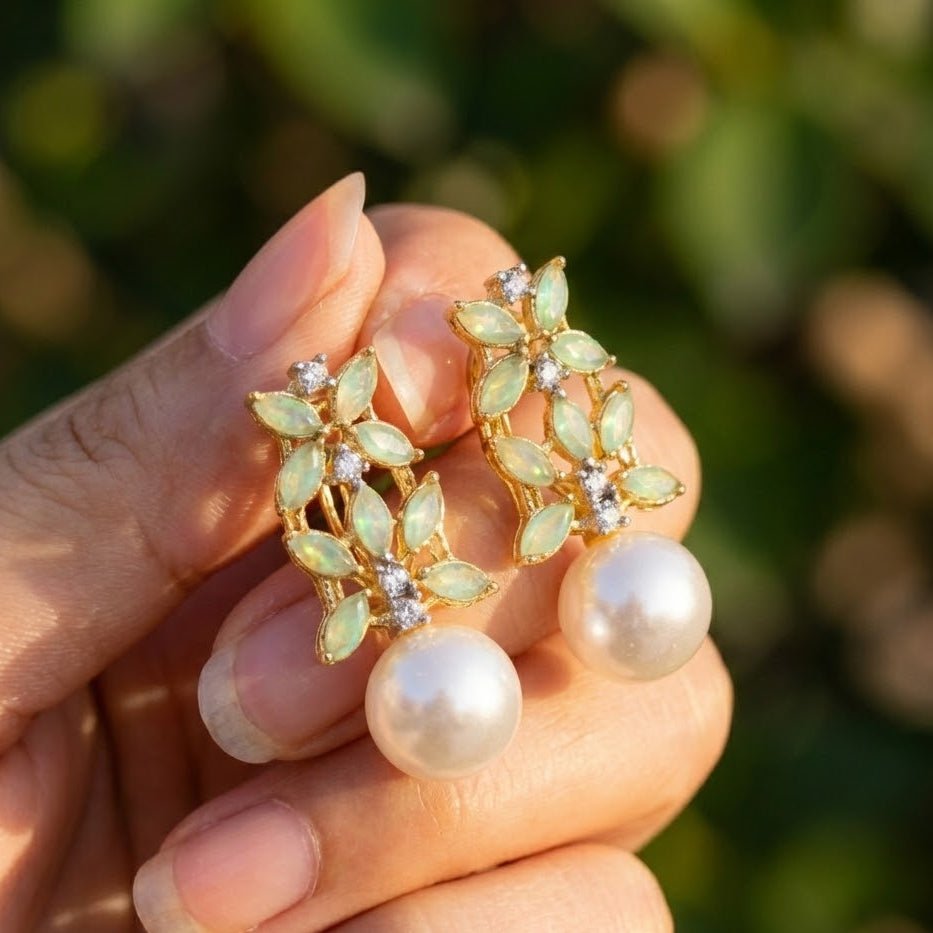 Pearl Flare Studs - Riwaaj