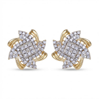 Radiant Zirconia Blossom Studs
