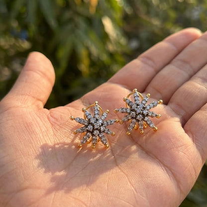 Rhinestone Flower Combo – Studs, Pendant & Ring