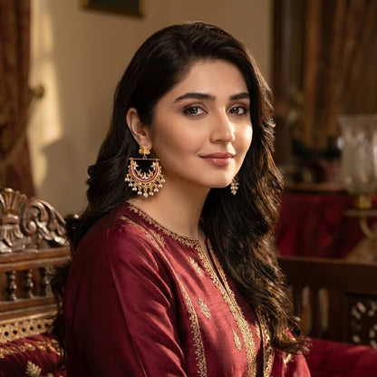 Designer - Crafted Half - Cut Peacock Earrings - Riwaaj
