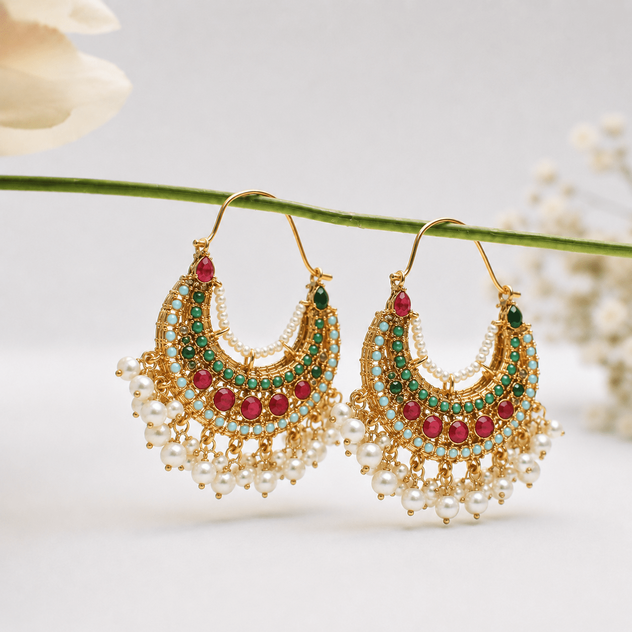 2 - in - 1 Dual - Tone Heritage Hoops - Riwaaj