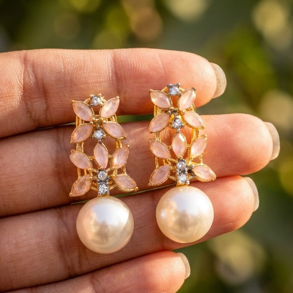Pearl Flare Studs - Riwaaj