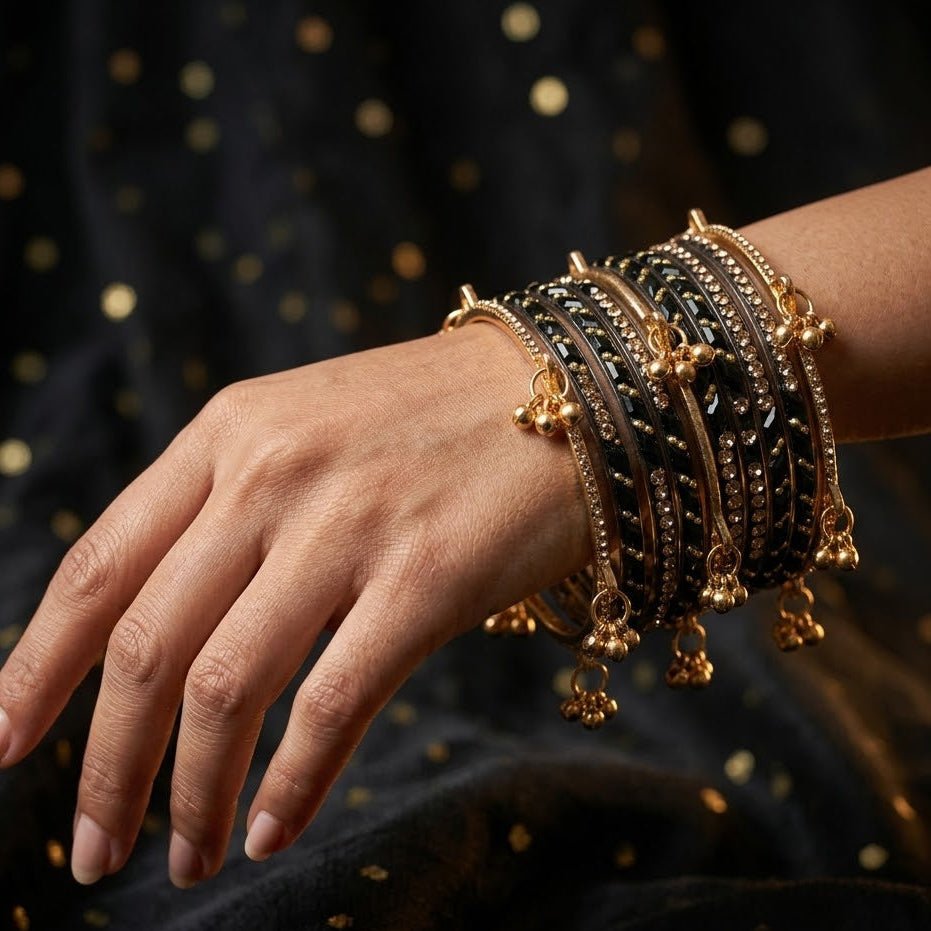 Kashmiri Ghungroo & Black Glass Chooriyan - Riwaaj