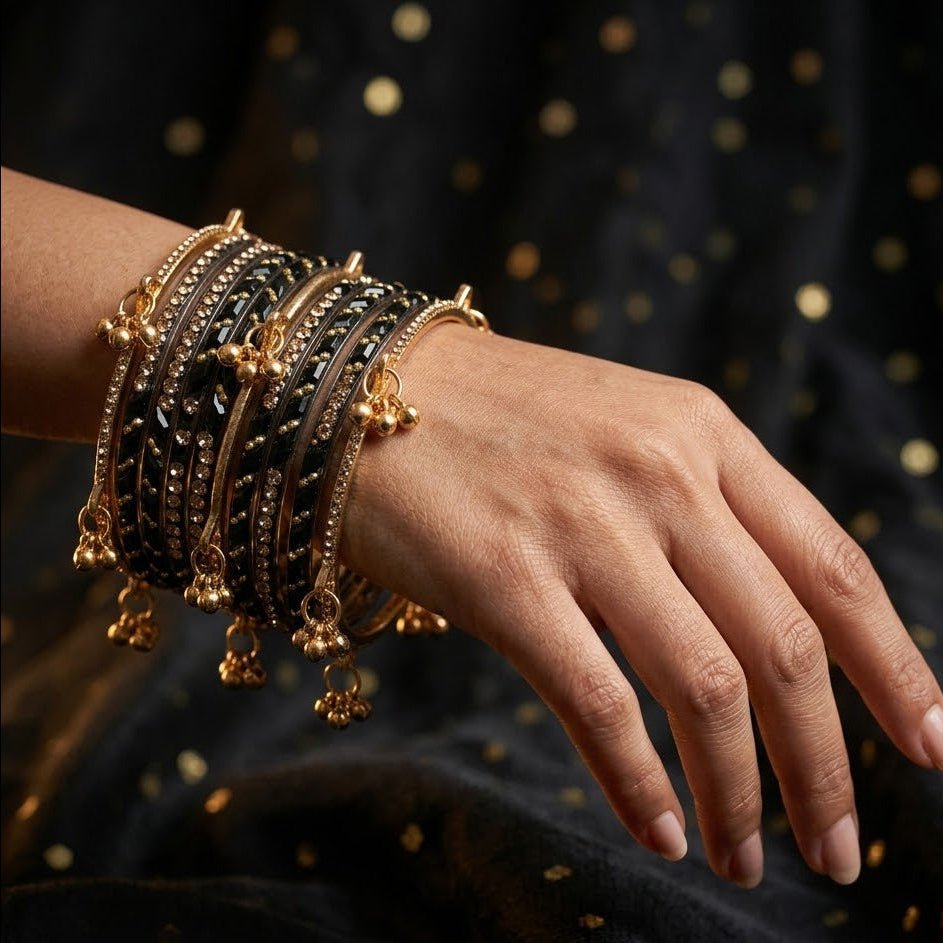 Kashmiri Ghungroo & Black Glass Chooriyan - Riwaaj