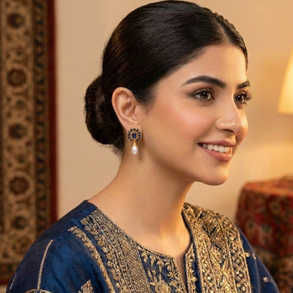 Exquisite Pearl Studs - Riwaaj
