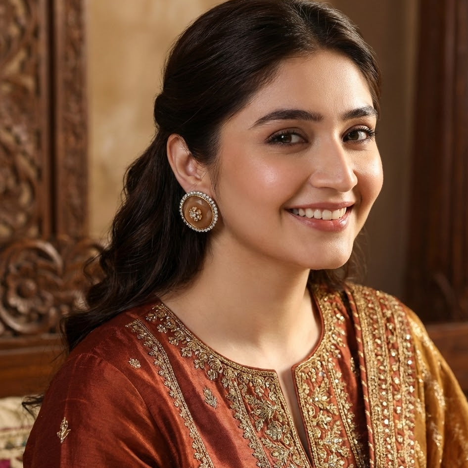 Precious Gemstone Studs