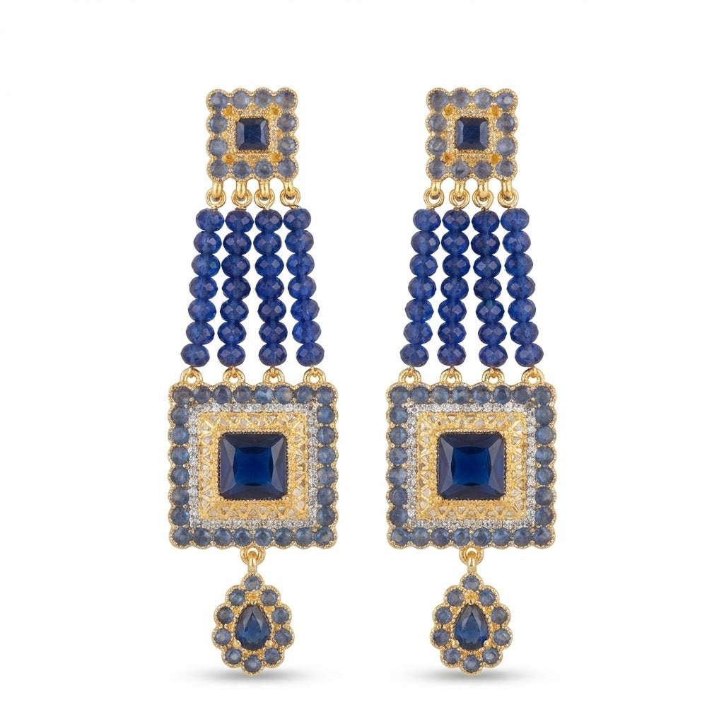 Tribal Rectangular Earrings