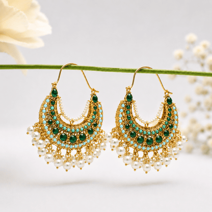 2 - in - 1 Dual - Tone Heritage Hoops - Riwaaj