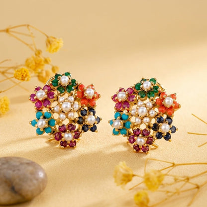 Zirconia Bloom Earring