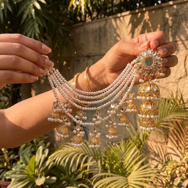 Shaahi Gulnaar Sahara Earrings - Riwaaj