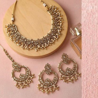 ELZARA EARRING AND TEEKA SET - Riwaaj