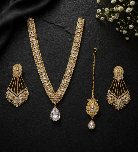 Gold & Crystal Heritage Bridal Set