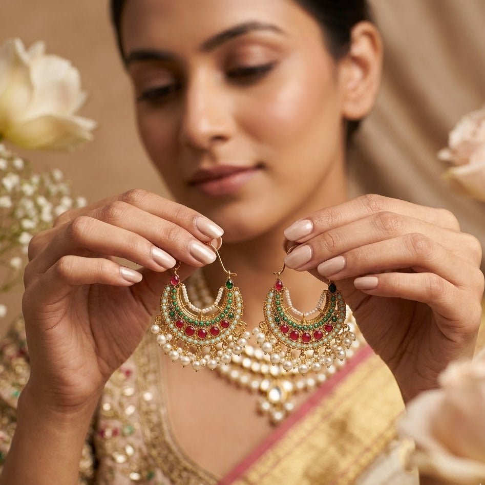 2 - in - 1 Dual - Tone Heritage Hoops - Riwaaj