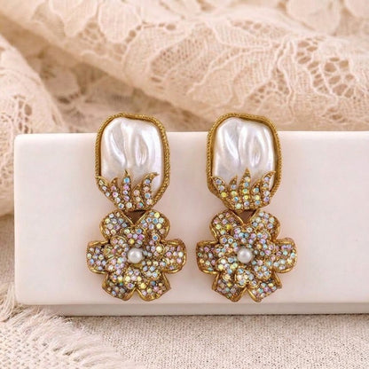 Mother of Pearl Mosaic Blossom Drops - Riwaaj