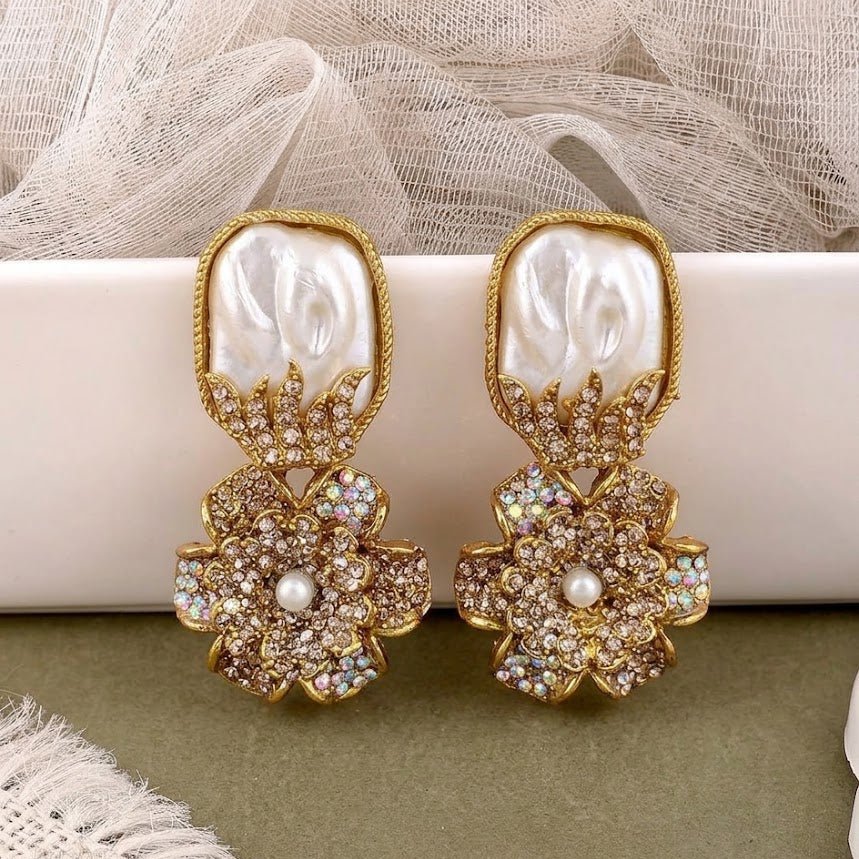 Mother of Pearl Mosaic Blossom Drops - Riwaaj