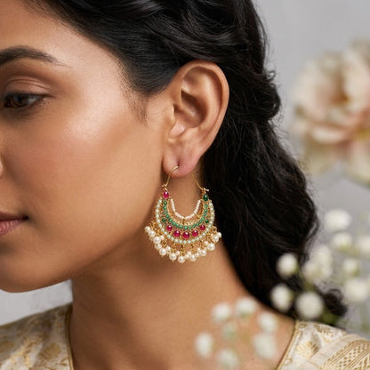2 - in - 1 Dual - Tone Heritage Hoops - Riwaaj
