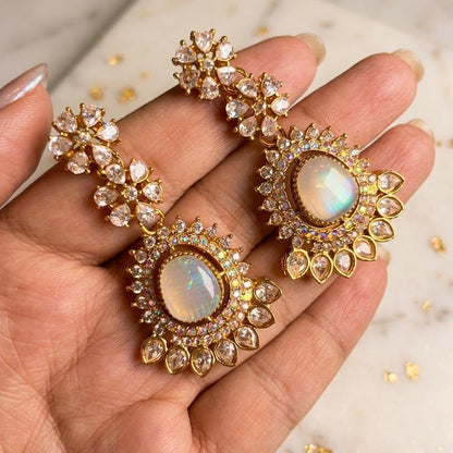 Opaline Royal Earrings - Riwaaj