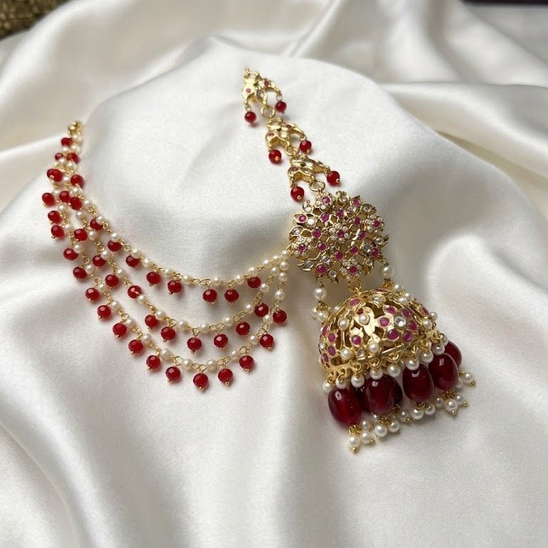 The Mehr Gul Sahara Earrings With Tika - Riwaaj