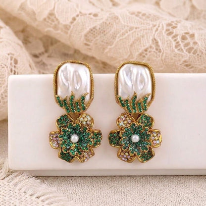Mother of Pearl Mosaic Blossom Drops - Riwaaj
