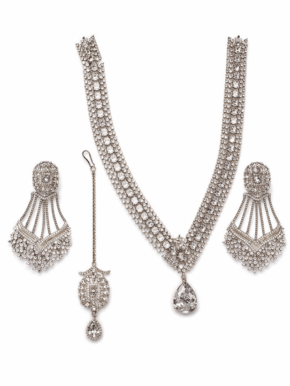 Gold & Crystal Heritage Bridal Set - Riwaaj