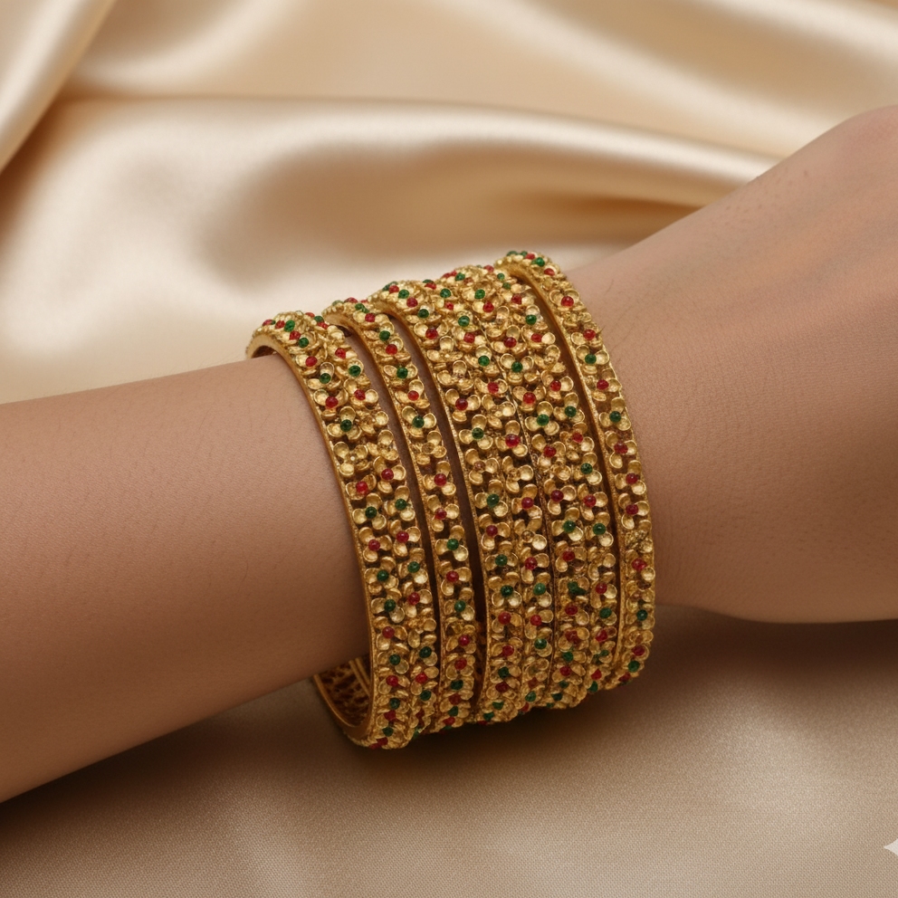 Antique Gold Plated Bangles