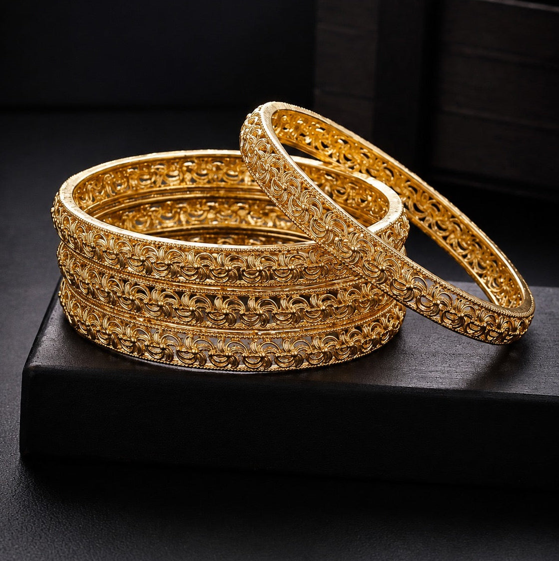 Sitara Rajwari Gold Plated Bangles