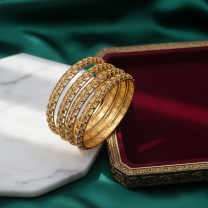 Sitara Rajwari Gold Plated Bangles