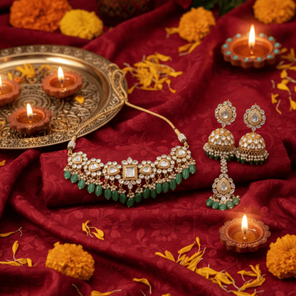 Zarina Green Glow Set