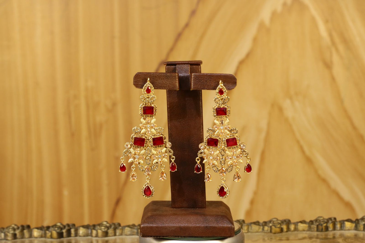 Mahroze Ruby Kundan Set
