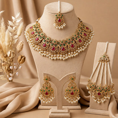 Noor-e-Sahar Pearl Grand Bridal Jewellery Set