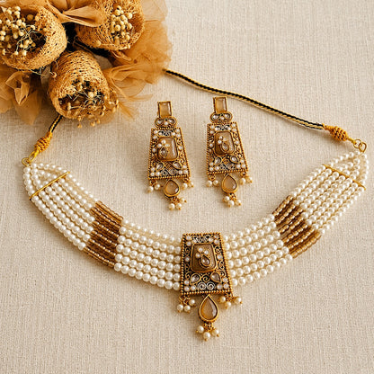 Mahira Pearl Choker Set