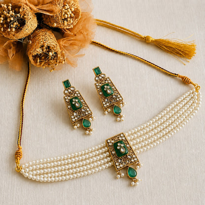 Mahira Pearl Choker Set