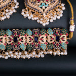 Load image into Gallery viewer, Encrusted Navratan Necklace Set
