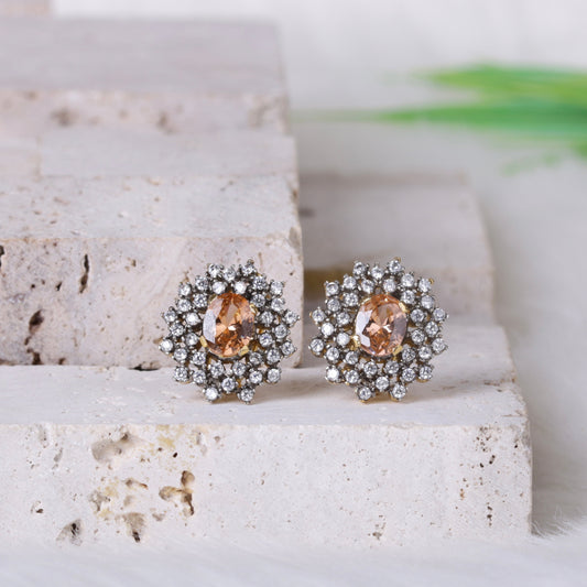 AD Zircons Studs Silver