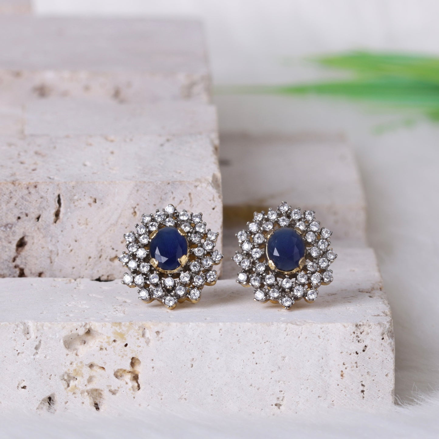 AD Zircons Studs Silver