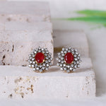 Load image into Gallery viewer, AD Zircons Studs Silver
