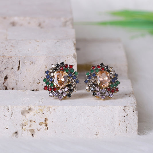 AD Zircons Studs Multi