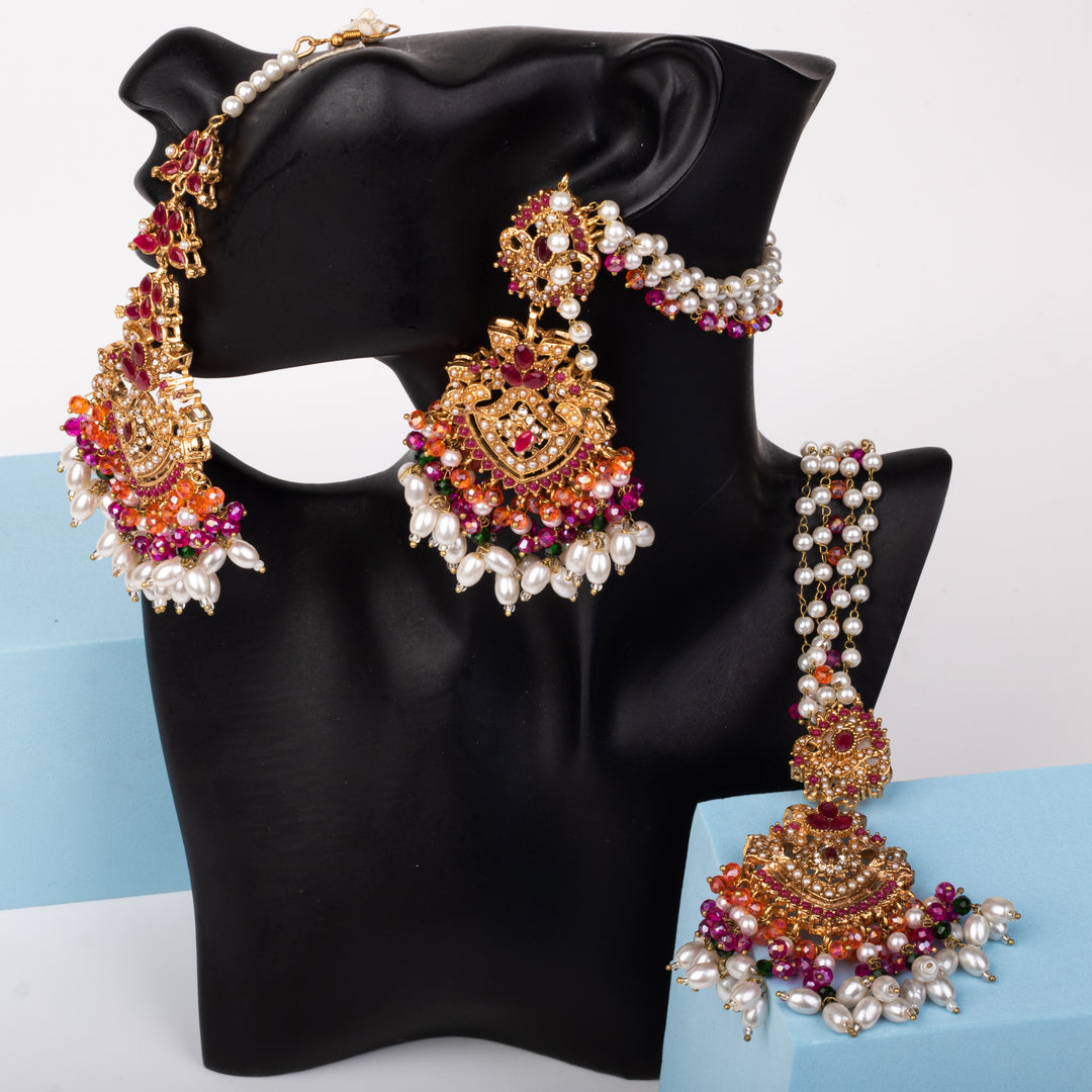 Gulzar Earring with Teeka
