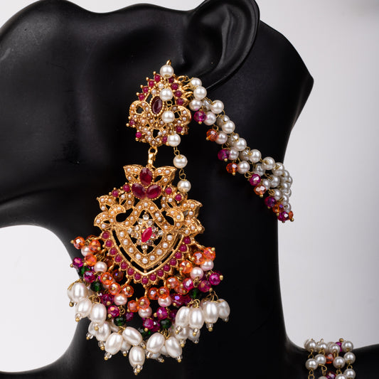 Gulzar Earring with Teeka