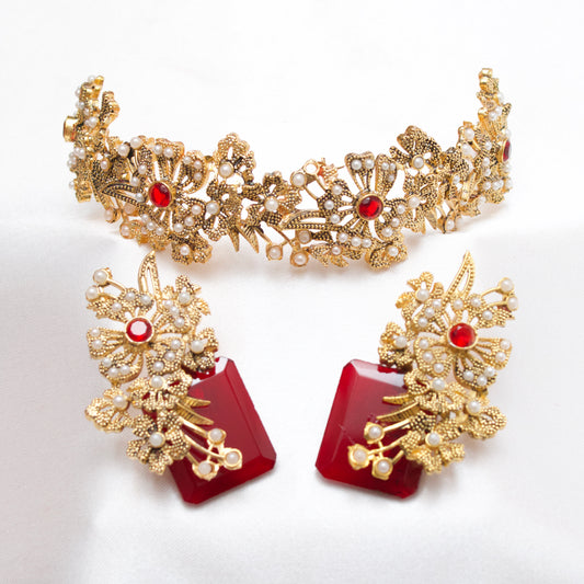 Hand Crafted Chokker Set
