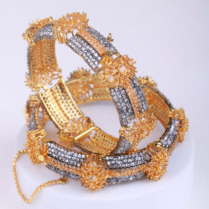 Premium Quality Glittery AD Presye Bangles - Riwaaj