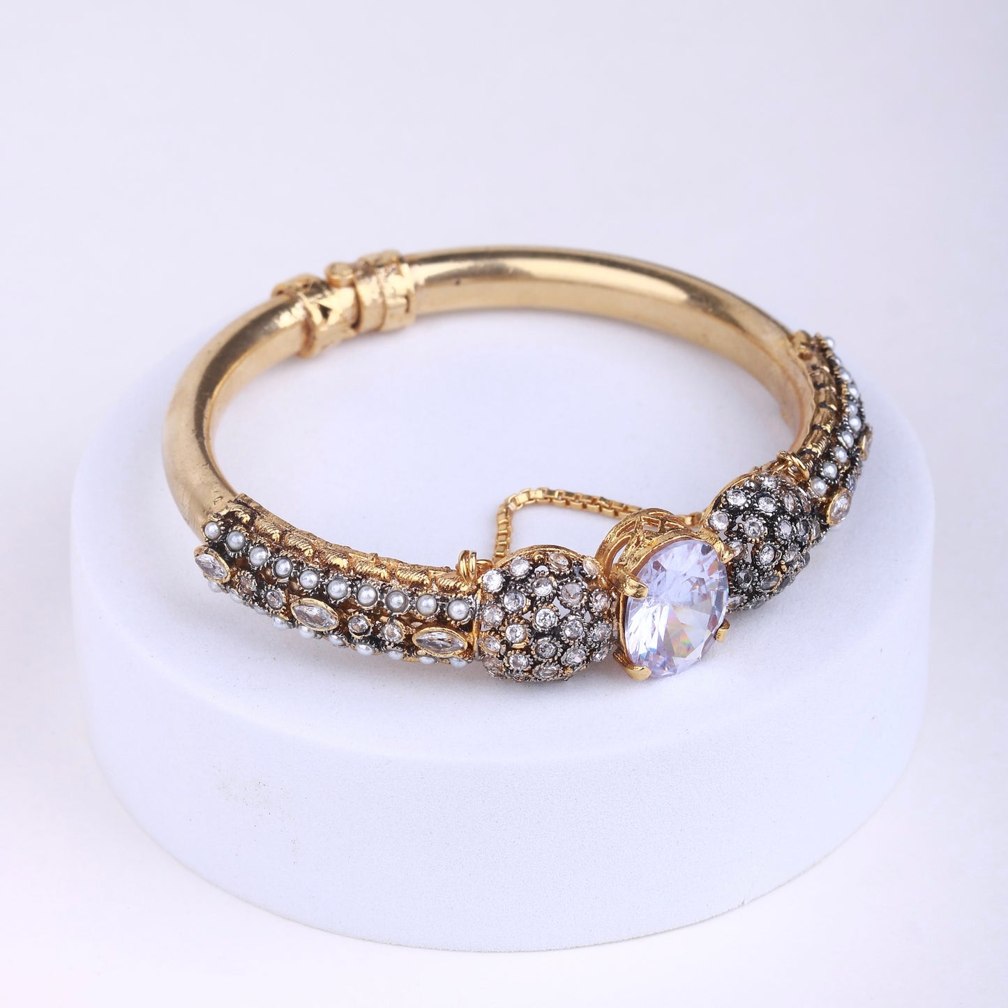 The Zirca Twilight Glow Openable Bangle - Riwaaj