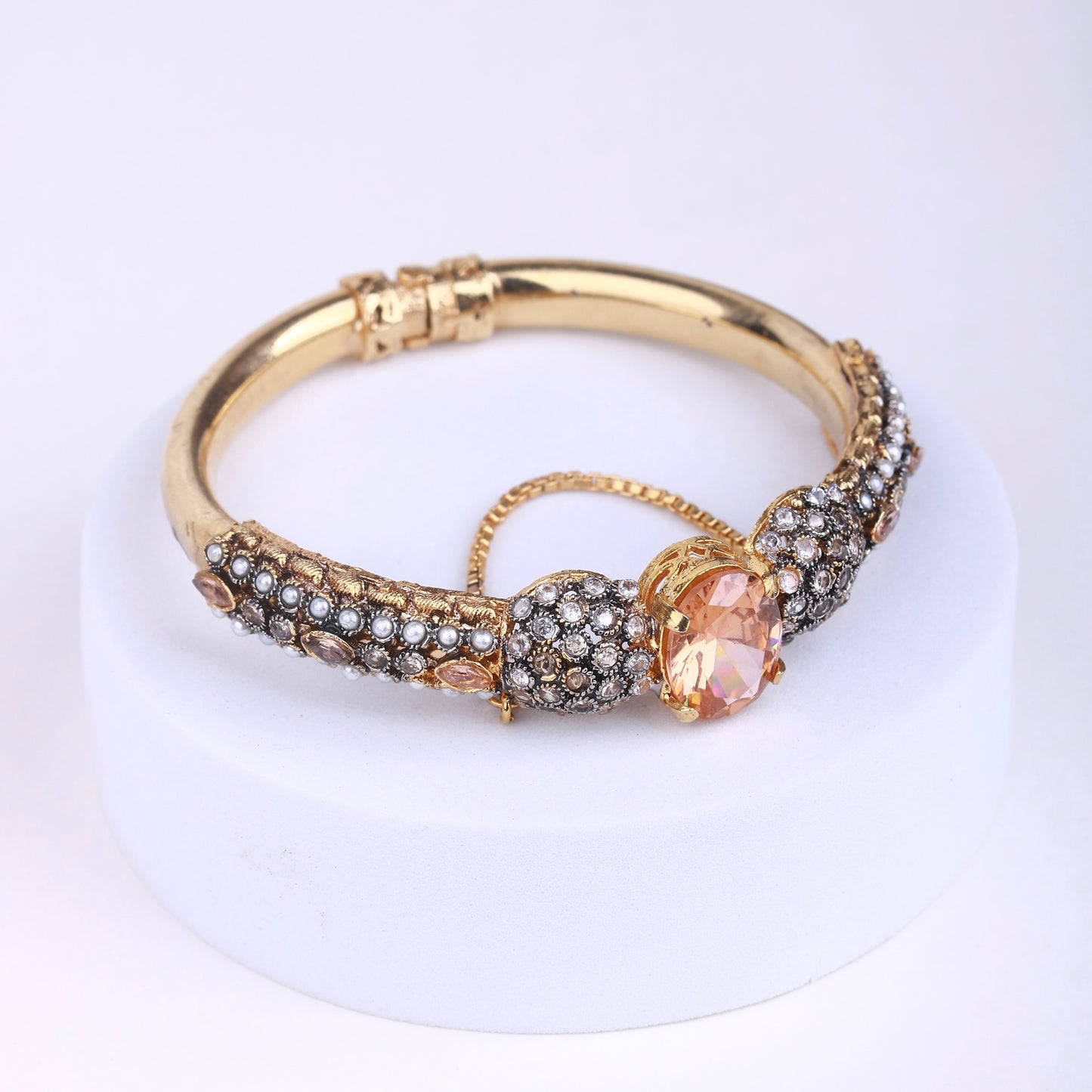 The Zirca Twilight Glow Openable Bangle - Riwaaj