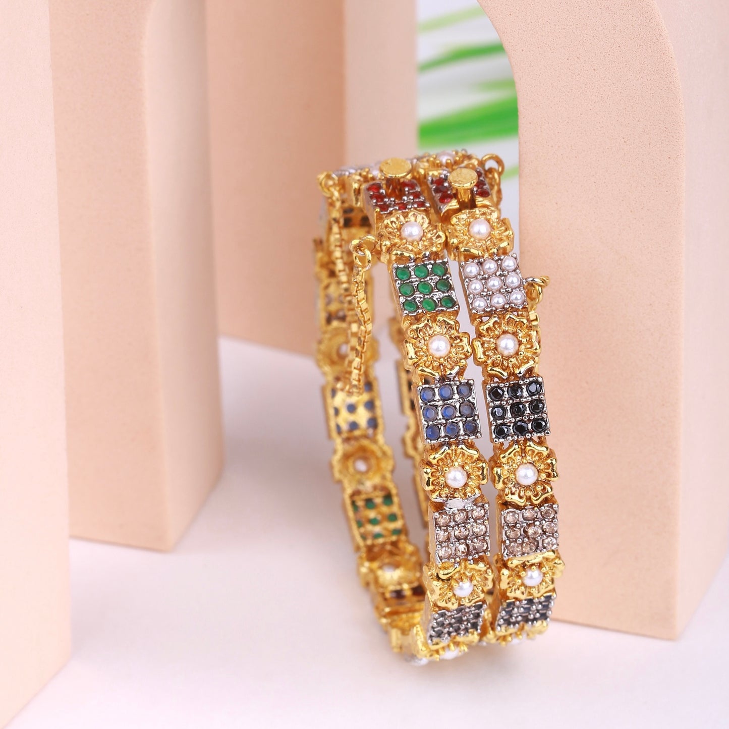 Shahi Glamour - 22K Gold Polish Bangles