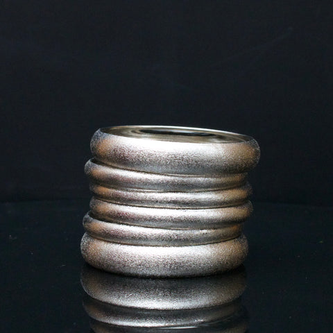 Cleopatra Silver  Glass Bangle