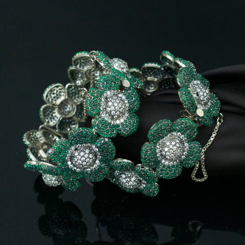 Real Elegant Zirconia Bangles