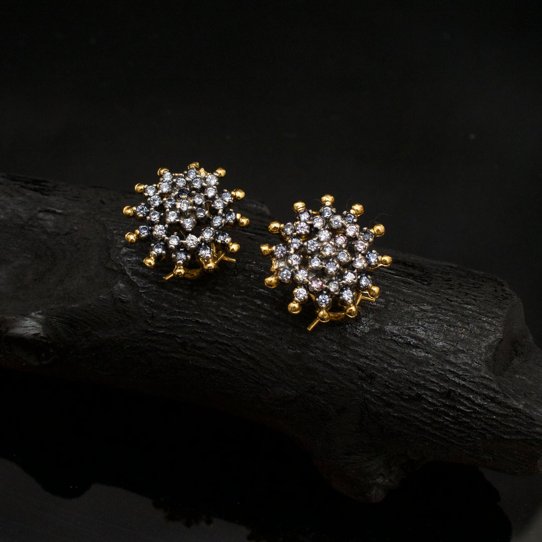 Rhinestone Flower Studs