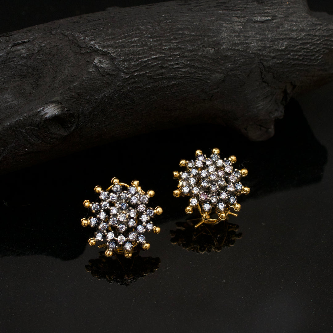 Rhinestone Flower Studs