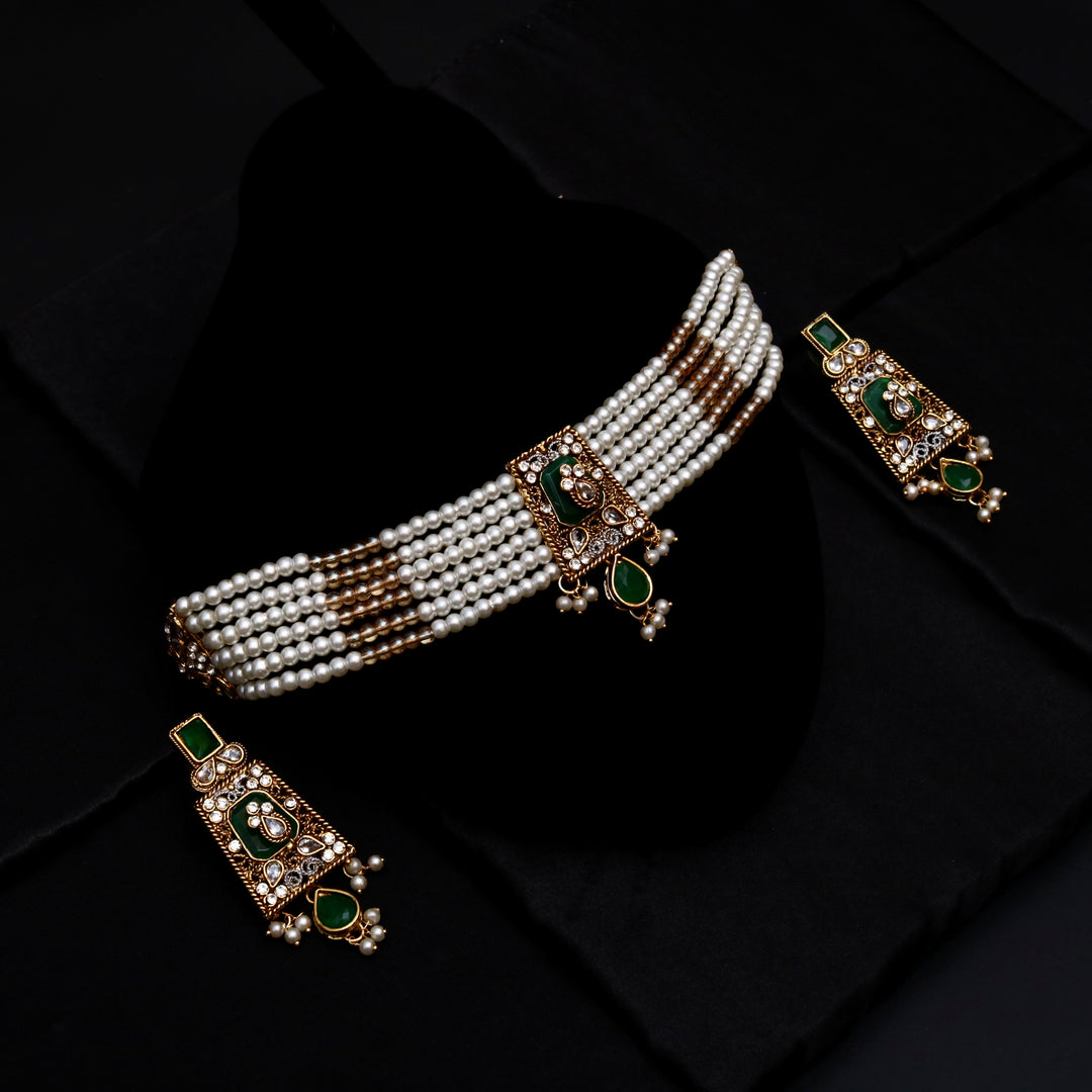 Mahira Pearl Choker Set