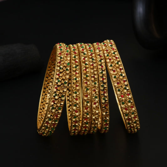 Antique Gold Plated Bangles